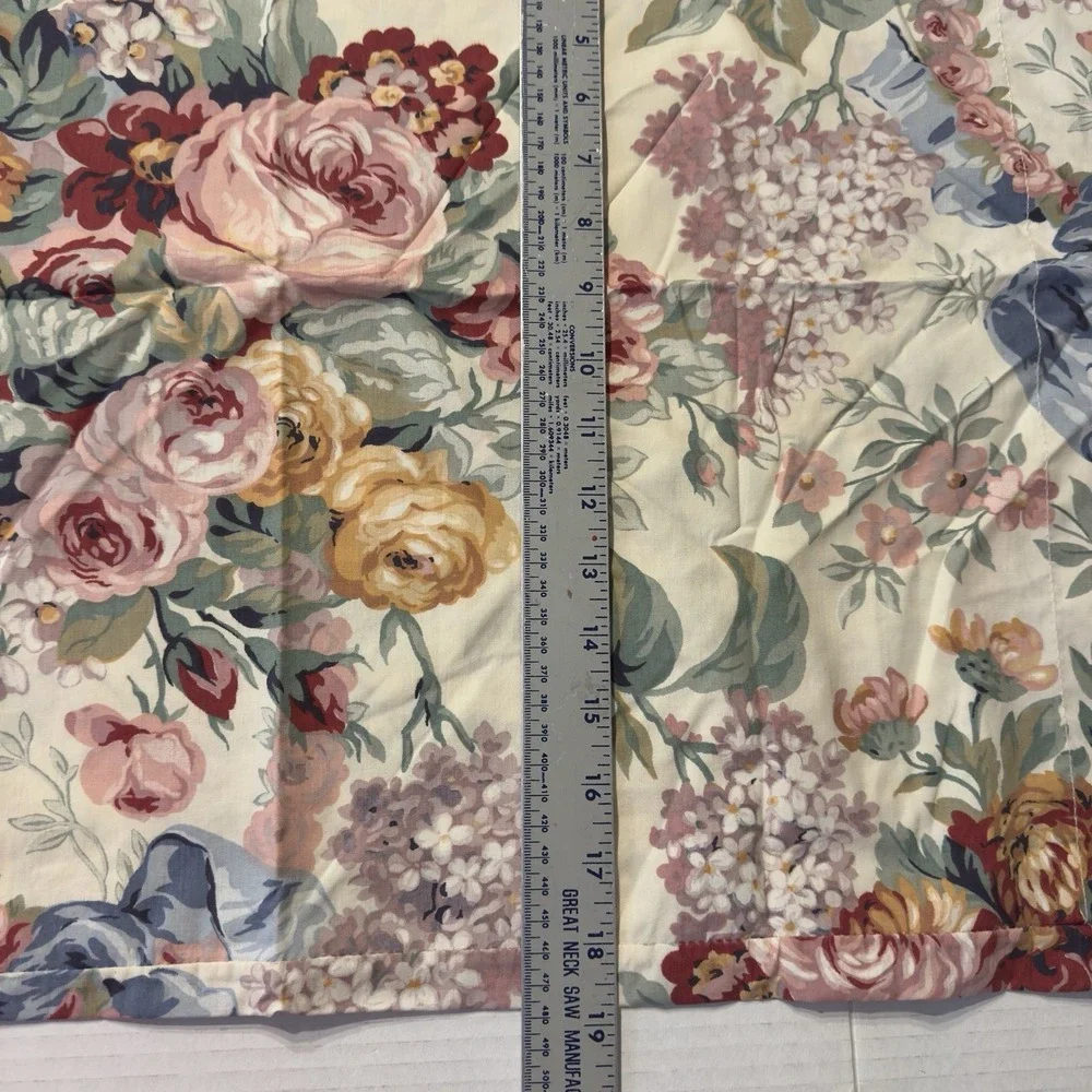 Vtg Ralph Lauren Allison Standard Pillowcase Cotton 18x30 White USA CottageCore